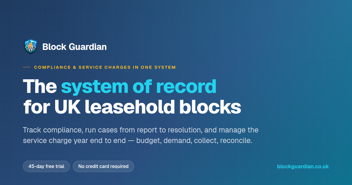 BlockGuardian — Compliance-First Block Management Software